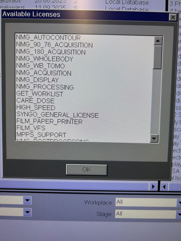 Siemens Intevo Available Licenses