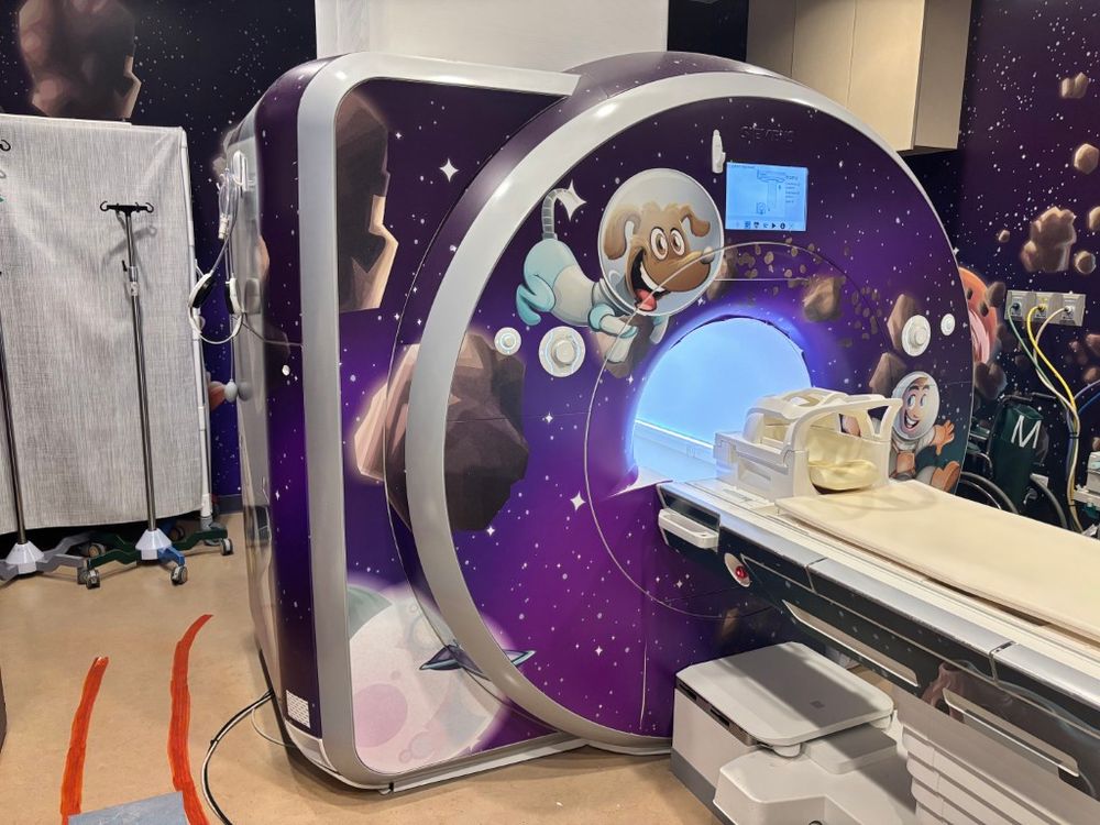 Children's Space-Themed Siemens MRI Scanner
