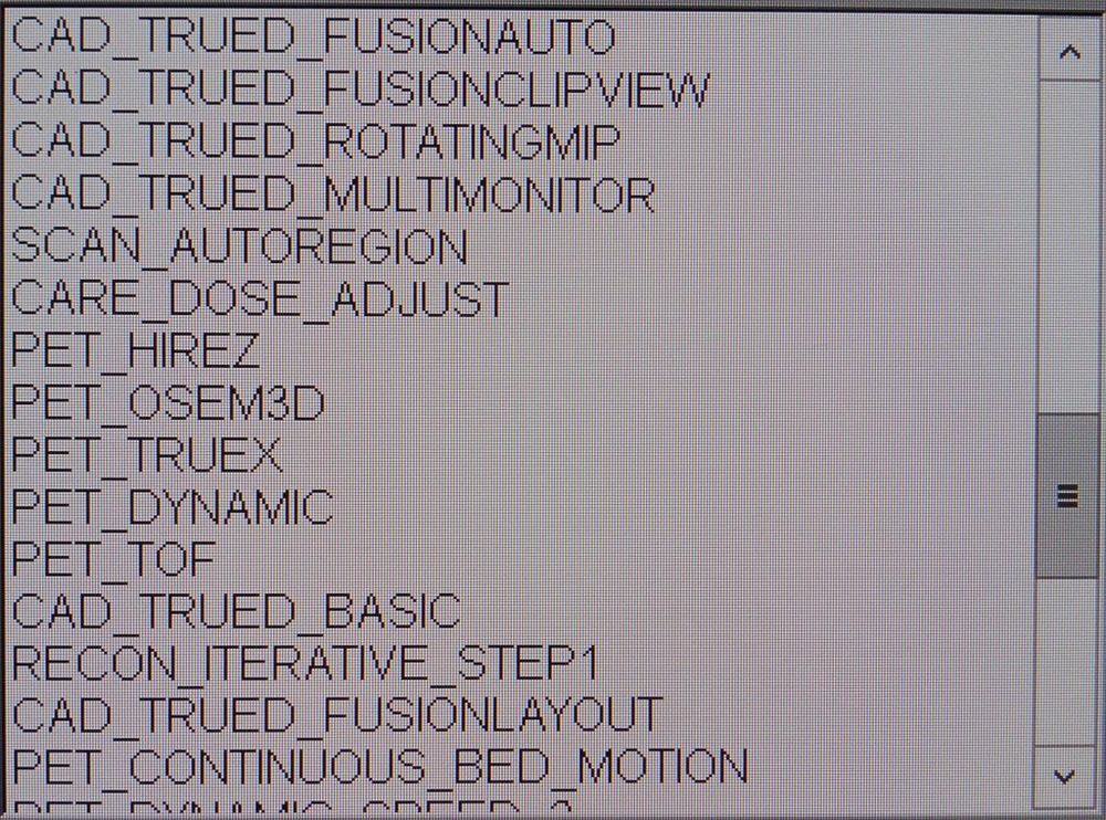 Siemens Biograph Horizon PET CT Scan Options