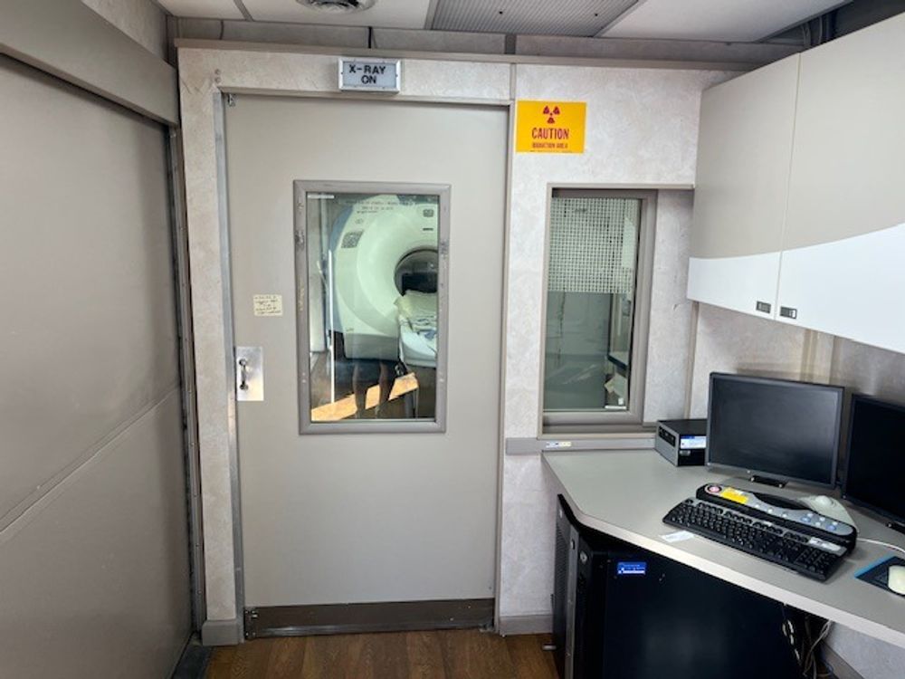 CT Scan Room with Computer Workstation