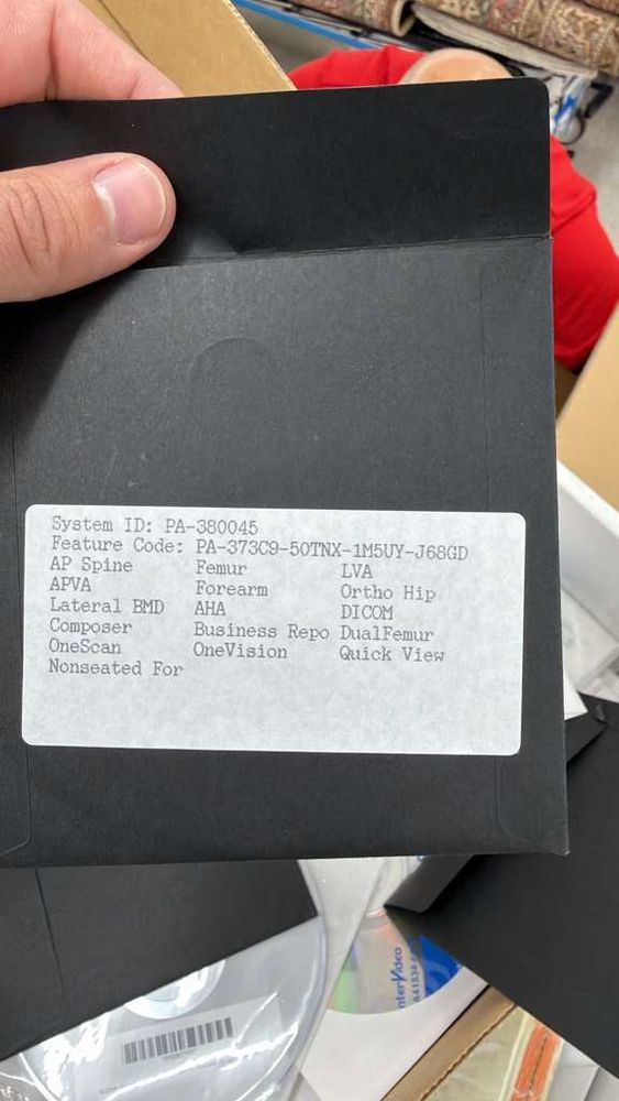 GE Prodigy Compact Dexa System Feature List Label